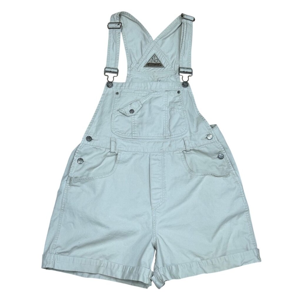 No Boundaries Light Blue Denim Short Overalls
